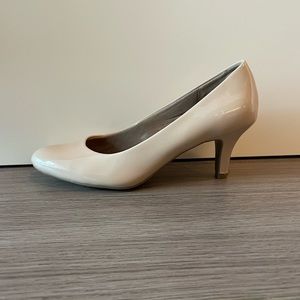 LifeStride Nude Patent Pumps
